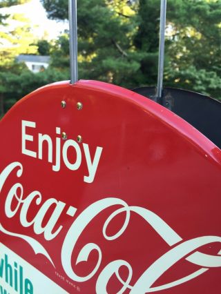 Tire Rack Sign Coca Cola.  Gas And Oil 6