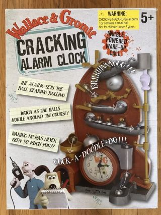 Wallace And Grommit Alarm Clock Marble Run—collector’s Item