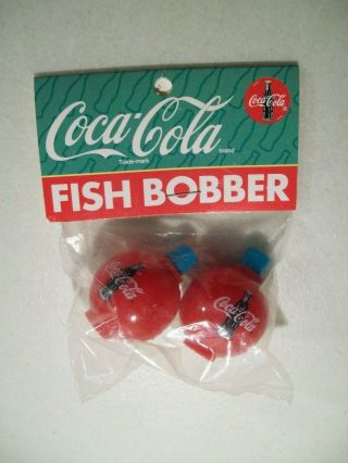 Vintage Coca Cola Fishing Fish Bobbers,  1996 Red,  Coke Bottle