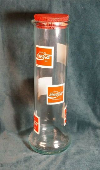 Coca Cola Glass Straw Holder Around The World Coke Soda Pop