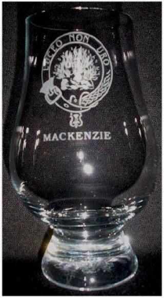 Clan Mackenzie Scotch Malt Whisky Glencairn Tasting Glass
