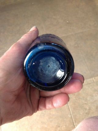 Blob Soda Cobalt Blue Bottle Union Glass Philadelphia Pa 1860 ' s 7