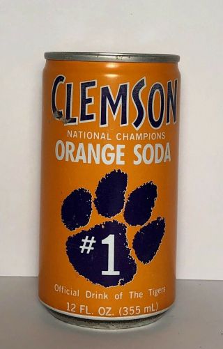 Clemson 1981 National Championship Orange Soda 12 Oz Can