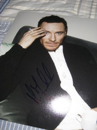 Michael Fassbender Signed Autograph 8x10 Photo Gq Promo Sexy Hunk Counselor I