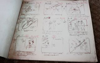 Herge ' s The Adventures of Tintin Animated Series Storyboard Sketch Art 69 3