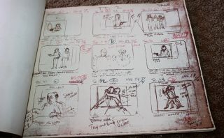 Herge ' s The Adventures of Tintin Animated Series Storyboard Sketch Art 69 6