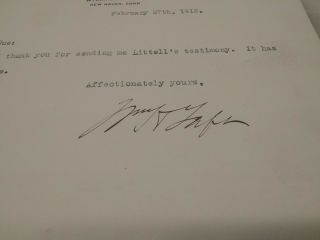 President William Howard Taft Hand Signed Letter 3