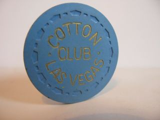 $10 Casino Chip Cotton Club Las Vegas,  Nv.  1945 - 1957 Rated " T "
