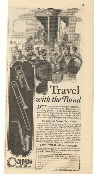 1929 Conn Band Instruments Advertisement Elkhart,  Indiana