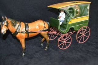 Metlox Package Wagon 020 610,  Dobbin Horse 644,  Mary Jane 654