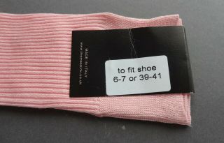 Rare Veuve Clicquot for Thomas Pink Cotton Men’s Socks Size US 6 - 7/EU 39 - 41 2