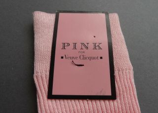 Rare Veuve Clicquot for Thomas Pink Cotton Men’s Socks Size US 6 - 7/EU 39 - 41 3