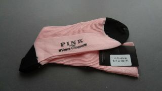 Rare Veuve Clicquot for Thomas Pink Cotton Men’s Socks Size US 6 - 7/EU 39 - 41 5