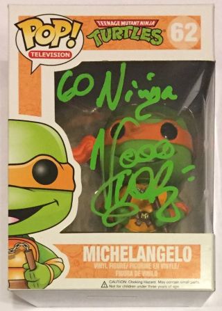 Vanilla Ice Signed Teenage Mutant Ninja Turtles Michelangelo Funko Pop Vinyl