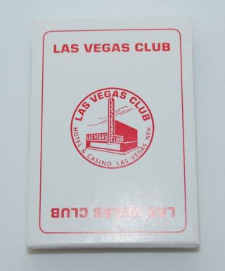 Casino Playing Cards - Las Vegas Club Red Playing Cards Las Vegas Nevada 2