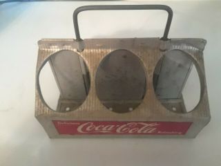Vintage Metal Coca - Cola Carrier Case,