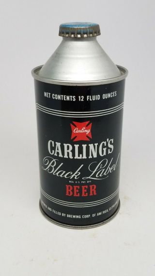 Carling Black Label Conetop - Cleveland,  Oh - Red " Beer " Version