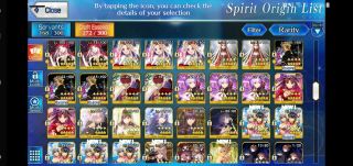 [NA] Whale Fate Grand Order FGO Account: 47 SSR,  63 SR,  3 MLB K - scope,  More 5