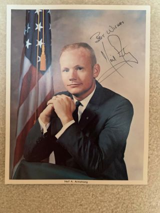 Signed Official Nasa Neil Armstrong Photograph -