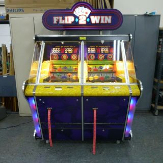 Flip 2 Win Coin Pusher Redemption Arcade Game By Family Fun Companies