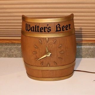 Walter’s Beer Keg Barrel Clock