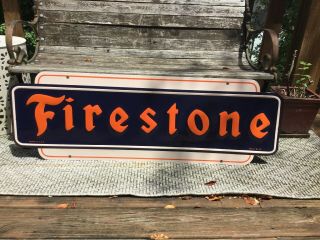 Firestone Tire Embossed Metal Sign 4