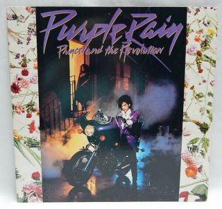 Vintage 1984 Prince And The Revolution Purple Rain Lp W/poster (j)