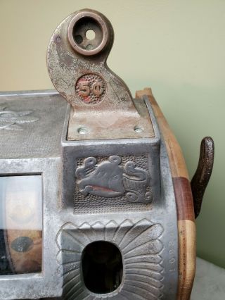 Vintage Antique Mills Liberty Bell 5 Cent Slot Machine 3 Column 1920 ' s Project 8