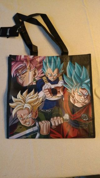 Dragon Ball Dbz Goku Tote Bag Reusable Licensed Dragonball Funimation