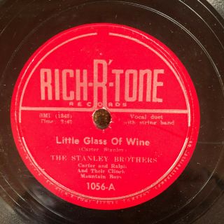Rich - R - Tone 1056 Stanley Brothers Little Birdie 78 Rpm Bluegrass V,  /e -