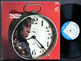 Lou Donaldson The Time Is Right Lp Blue Note 84025 Us 1967 Liberty Horace Parlan