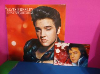 Elvis Presley:12 " Lp Songs For Christmas  Bonus 5x7 Colored Photo