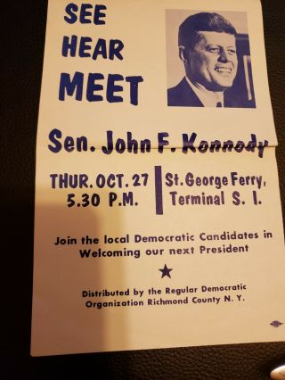 JOHN F KENNEDY SIGNATURE Oct.  27,  1960 5