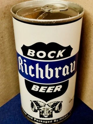 Richbrau Bock Pull Tab Beer Can,  Richbrau Brewing,  Richmond,  Va Usbc Ii 116 - 9