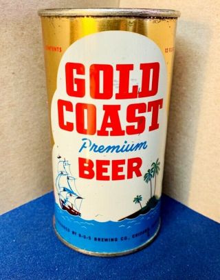 Gold Coast Premium Flat Top Beer Can,  Drewry 