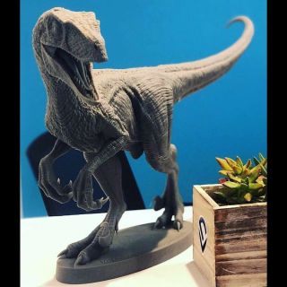 1/10 Scale Walking / Hunting Velociraptor Model Kit Extreme Detail Limited Ed