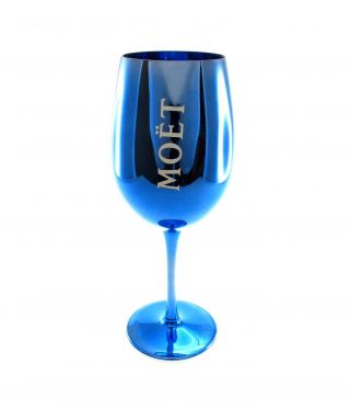Moet Chandon Imperial Navy Blue Champagne Glass Goblet Flute X 2
