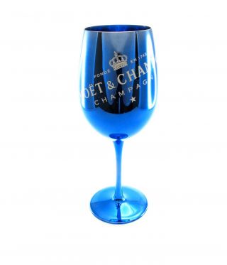 Moet Chandon Imperial Navy Blue Champagne Glass Goblet Flute x 2 2