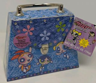 The Powerpuff Girls Purse Tin Contains Candy Necklaces Cartoon Network