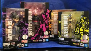 Sdcc 2019 Exclusive Set Of 4 Dragon Ball Z Tamashii Nation S.  H.  Figuarts