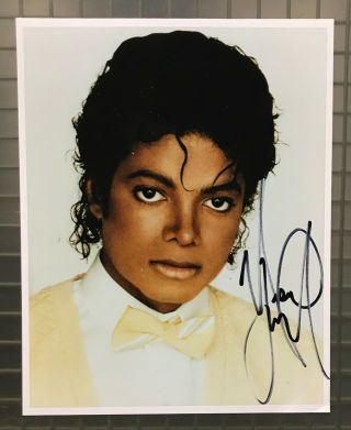 Michael Jackson Signed 8x10 Photo Autographed Auto Jsa Loa