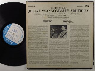 CANNONBALL ADDERLEY Somethin ' Else BLUE NOTE LP mono W.  63rd 2