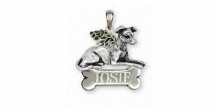 Italian Greyhound Angel Pendant Jewelry Sterling Silver Handmade Ig Pendant Al12