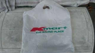 Vintage K - Mart Plastic Shopping Bag (white)