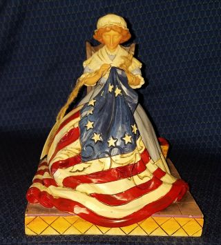 Jim Shore Patriotic Betsy Ross Sewing " Freedom 