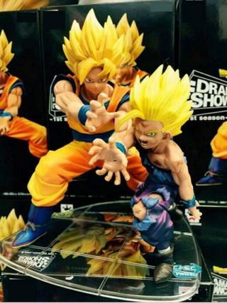 Dragon Ball Saiyan Son Goku Gohan Cell Combat Statue Pvc Figure Model Doll Gift