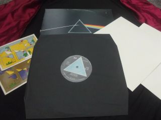 Pink Floyd:dark Side Of The Moon 1st Uk Press Solid Blue Prism A2/b2 Complete