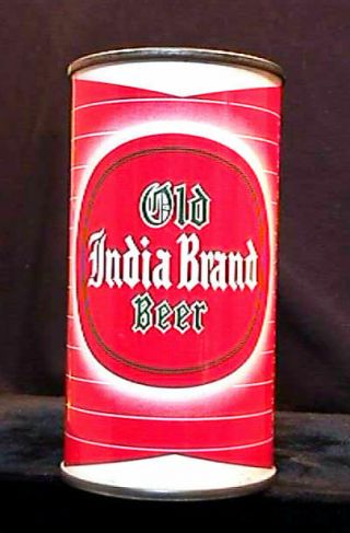 OLD INDIA BRAND BEER - MID 1950 ' S - 12OZ FLAT TOP CAN - LEBANON PA - AWESOME 6