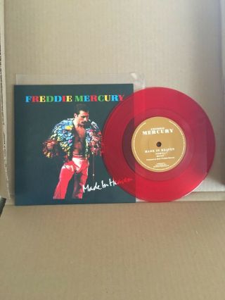 Queen Freddie Mercury Made In Heaven 7 " Eu Transparent Red Vinyl