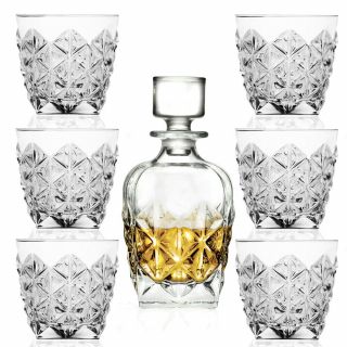 Rcr Crystal Enigma Whisky Set 7pce